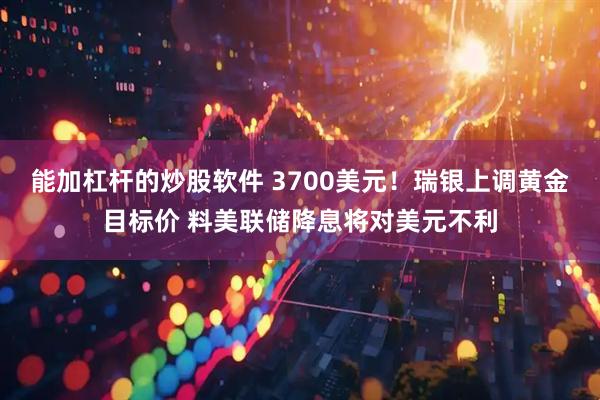 能加杠杆的炒股软件 3700美元！瑞银上调黄金目标价 料美联储降息将对美元不利