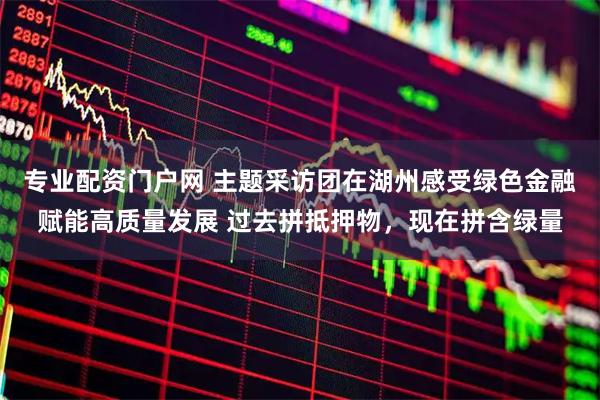 专业配资门户网 主题采访团在湖州感受绿色金融赋能高质量发展 过去拼抵押物，现在拼含绿量